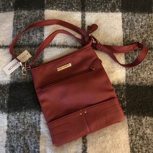 Sag Harbor red crossbody bag